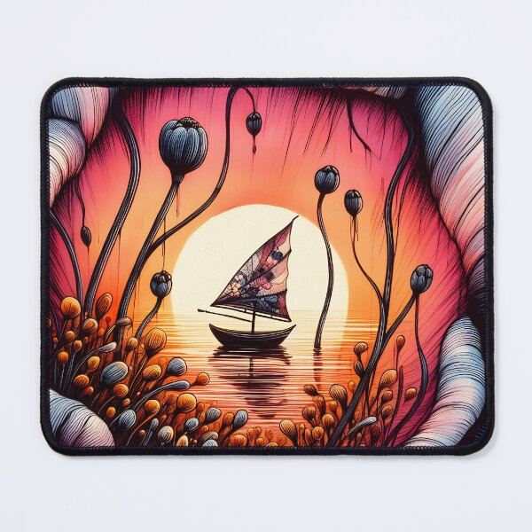 Item preview, Flower Boat, Ai Generated Art designed and sold by ACC .