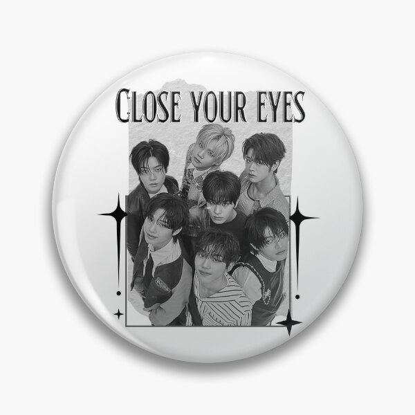 Item preview, Close Your Eyes Multinational K-Pop Debut Kpop Boy group K-music south korean Boy group Scrapbook Collage Cozy Y2K Vintage Design designed and sold by HELL0WBELLO.
