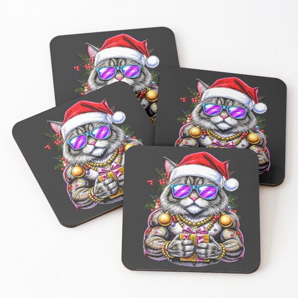 Item preview, Copy of Santa Surfer Bulldog | Christmas Beach Pup designed and sold by ColorSplash123.