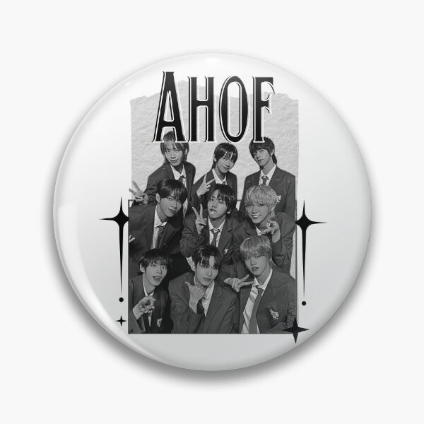 Item preview, AHOF Nine-Member K-Pop Debut Art Kpop Boy group K-music south korean Boy group Scrapbook Collage Cozy Y2K Vintage Design designed and sold by HELL0WBELLO.