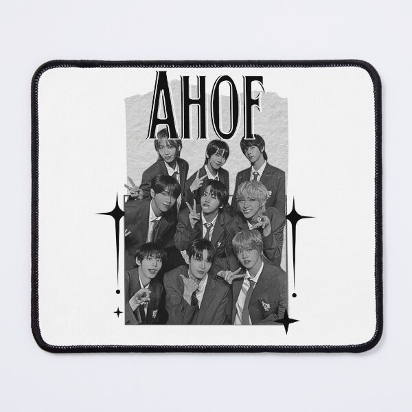 Item preview, AHOF Nine-Member K-Pop Debut Art Kpop Boy group K-music south korean Boy group Scrapbook Collage Cozy Y2K Vintage Design designed and sold by HELL0WBELLO.