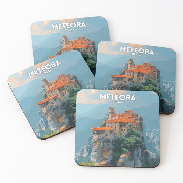Item preview, Meteora Greece - Travel art designed and sold by Marciolini.