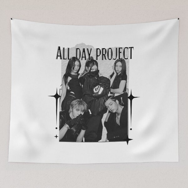 Item preview, AllDay Project Co-Ed Idol Group Portrait Kpop Boy group K-music south korean Boy group Scrapbook Collage Cozy Y2K Vintage Design designed and sold by HELL0WBELLO.