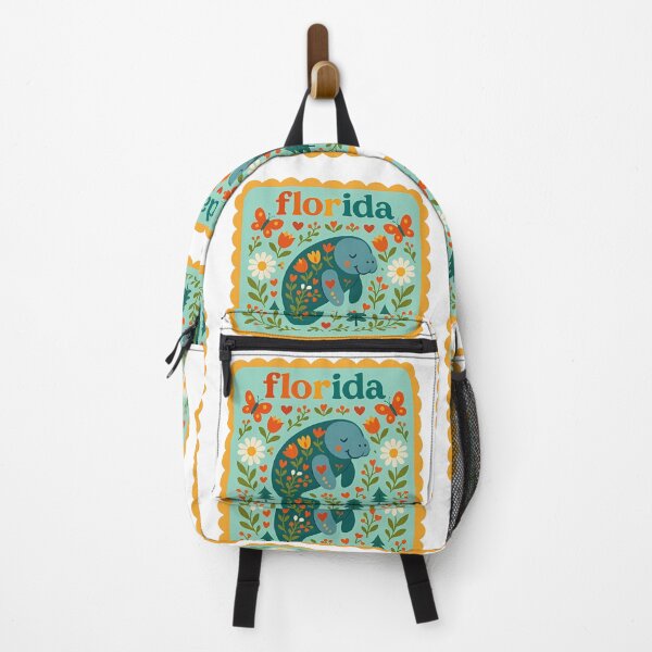 Item preview, Florida Manatee Resting Amongst Flowers – Hope for Wildlife Scandinavian Folk Art by heidiannemorris © designed and sold by FOLK ART FUSION by heidiannemorris.