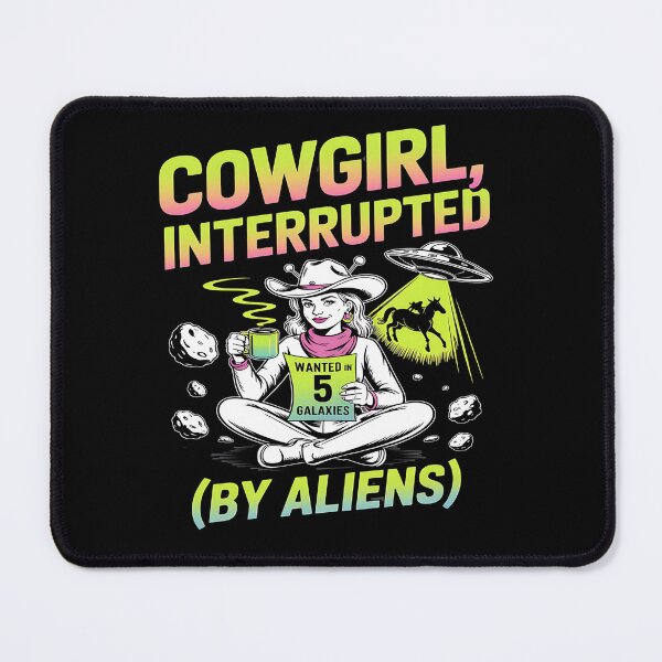 Item preview, cosmic cowgirl - space cowgirl - galactic cowgirl - surreal western - cowboy spacecore - cosmic rodeo - laser lasso - outlaw cowgirl - alien rodeo - neon cowgirl - women’s sci-fi - space aesthetic designed and sold by JansenGS.