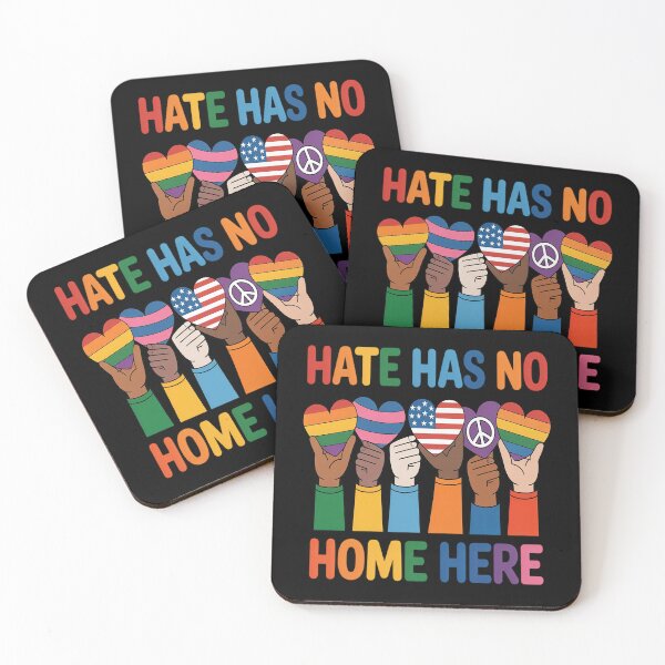 Item preview, Hate Has No Home Here Hippie LGBT designed and sold by kakashinn.