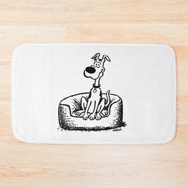 Item preview, Big Great Dane Tiny Bed Line Art designed and sold by Flying Doggo.