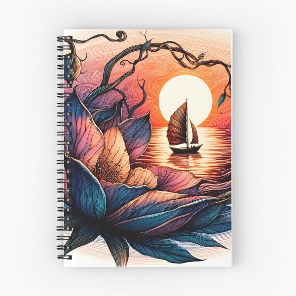 Item preview, Flower Boat, Ai Generated Art  designed and sold by ACC .