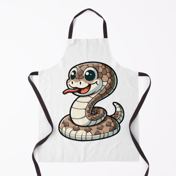 Item preview, Cute Rattlesnake Sticker – Adorable Cartoon Snake with Rattle designed and sold by LunaPixelStudio.