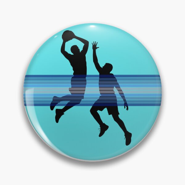 Item preview, Basketball players attack and defence Silhouette – Blue Basketball Graphic | Urban Sports Shirt designed and sold by SlanTee.