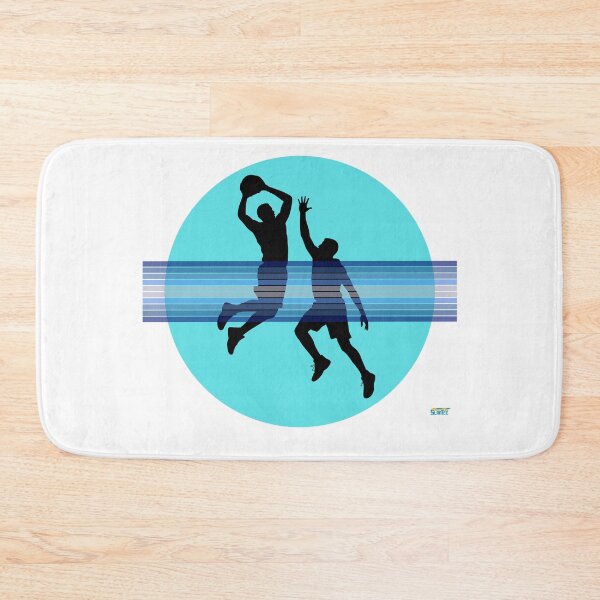 Item preview, Basketball players attack and defence Silhouette – Blue Basketball Graphic | Urban Sports Shirt designed and sold by SlanTee.