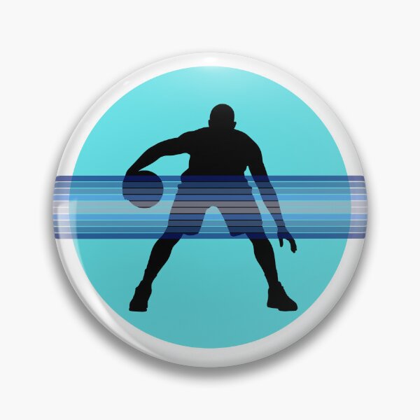 Item preview, Basketball Dribble Hooper Silhouette – Blue Basketball Graphic | Urban Sports Shirt designed and sold by SlanTee.