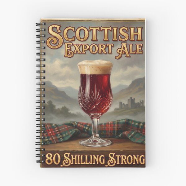Item preview, SCOTTISH EXPORT ALE 80 SHILLING STRONG Vintage 1950s Highland Pint Poster designed and sold by Cozy-Old-Pub.