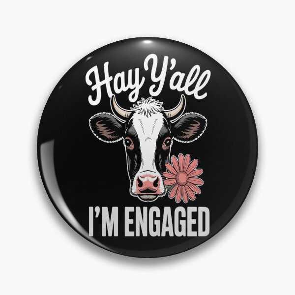 Item preview, Hay Y'all I'm Engaged Cow Couples Proposed Engagement designed and sold by kakashinn.
