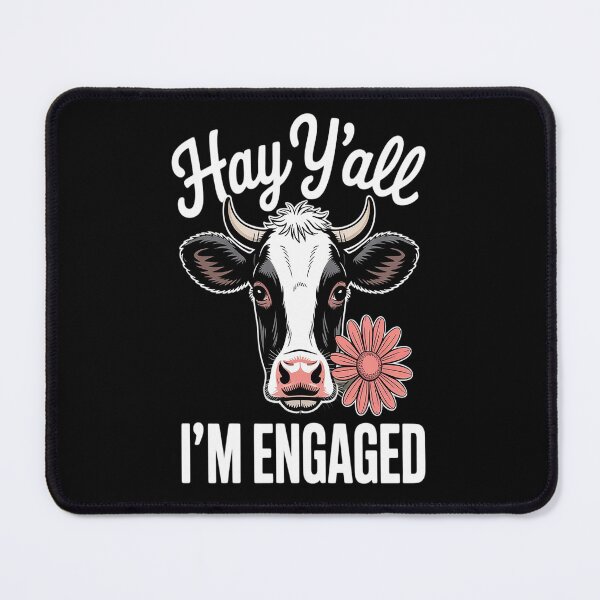 Item preview, Hay Y'all I'm Engaged Cow Couples Proposed Engagement designed and sold by kakashinn.