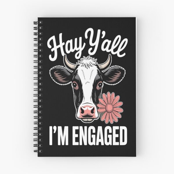 Item preview, Hay Y'all I'm Engaged Cow Couples Proposed Engagement designed and sold by kakashinn.