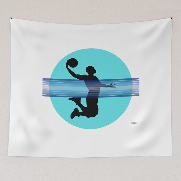 Item preview, Copy of Streeball Hooper Dunk Silhouette – Blue Basketball Graphic | Urban Sports Shirt designed and sold by SlanTee.
