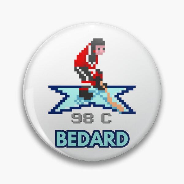 Item preview, Blackhawks Superstar Connor Bedard as an NHL 94 Character designed and sold by guitarchalk.