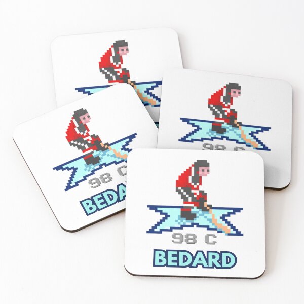 Item preview, Blackhawks Superstar Connor Bedard as an NHL 94 Character designed and sold by guitarchalk.