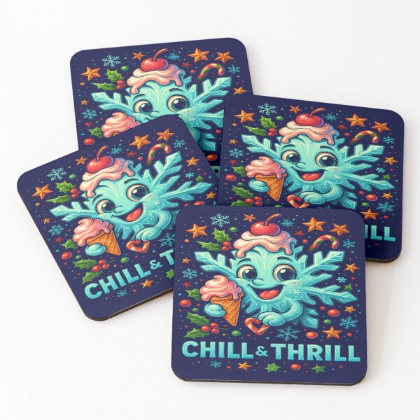 Item preview, Chill & Thrill Cute Snowflake Character designed and sold by alizo74.