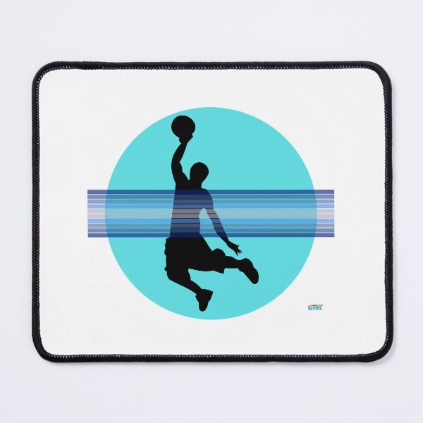Item preview, Basketball Dunk Silhouette – Blue Basketball Graphic | Urban Sports Shirt designed and sold by SlanTee.