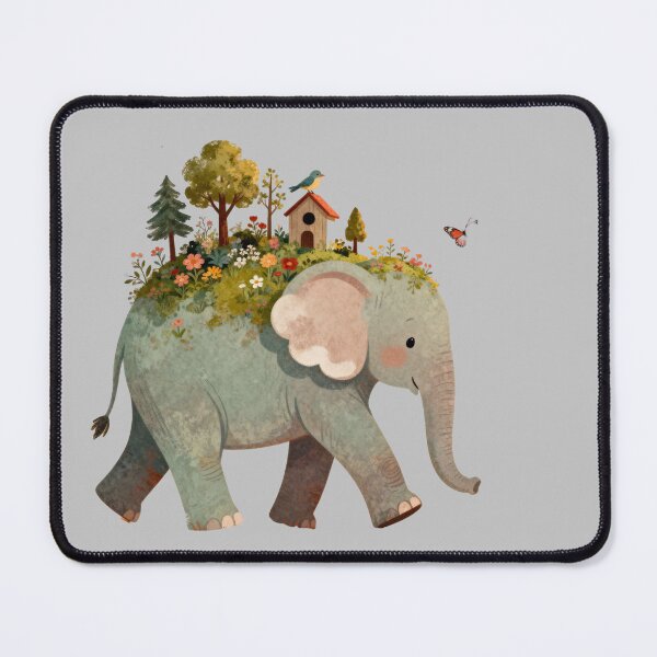 Item preview, What’s Growing on My Back? – Interactive Garden Elephant for Curious Kids designed and sold by HappySproutArt.