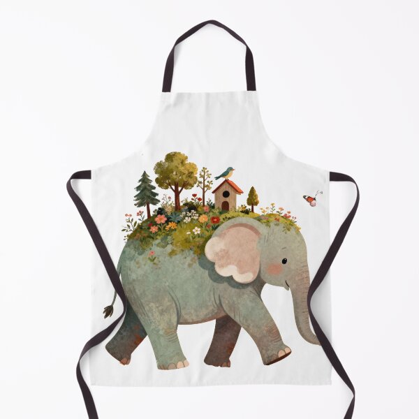Item preview, What’s Growing on My Back? – Interactive Garden Elephant for Curious Kids designed and sold by HappySproutArt.