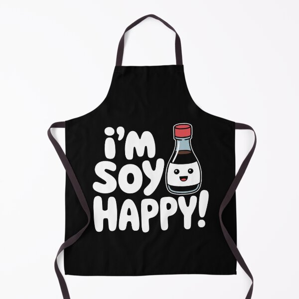 Item preview, I'm Soy Happy! Funny Soy Sauce Pun designed and sold by PMCreative.