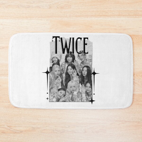Item preview, TWICE Kpop Girl Group B N W Collage Design K-music south korean Scrapbook Collage Cozy Y2K Vintage Design designed and sold by HELL0WBELLO.
