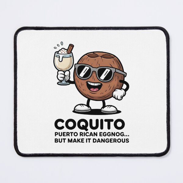 Item preview, Funny Coquito Cartoon Coconut Design designed and sold by Bliss Find And Design.