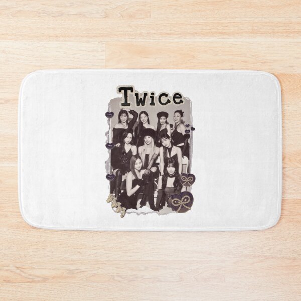 Item preview, TWICE Kpop Girl Group Golden Collage Design K-music south korean Scrapbook Collage Cozy Y2K Vintage Design designed and sold by HELL0WBELLO.