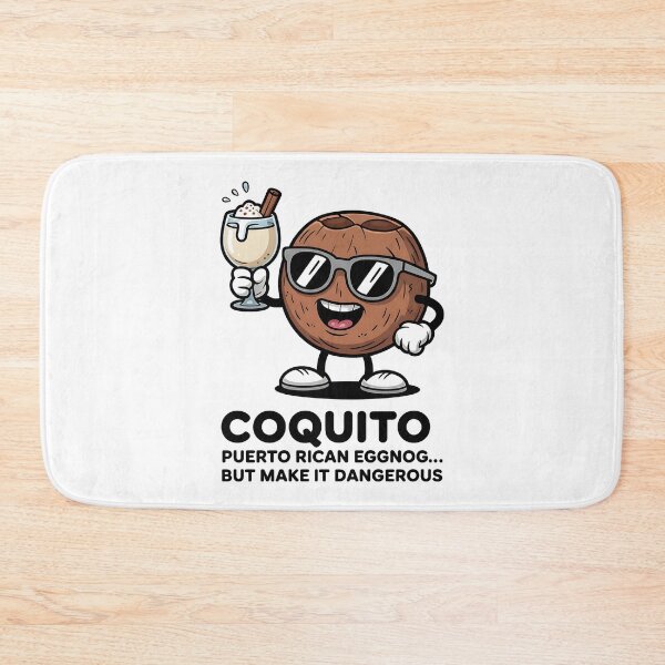 Item preview, Funny Coquito Cartoon Coconut Design designed and sold by Bliss Find And Design.