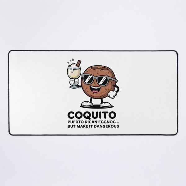 Item preview, Funny Coquito Cartoon Coconut Design designed and sold by Bliss Find And Design.