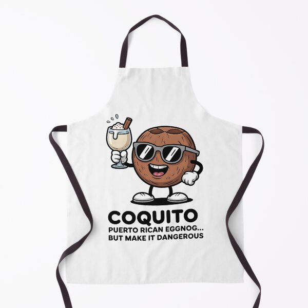Item preview, Funny Coquito Cartoon Coconut Design designed and sold by Bliss Find And Design.