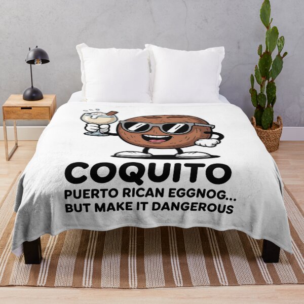 Item preview, Funny Coquito Cartoon Coconut Design designed and sold by Bliss Find And Design.