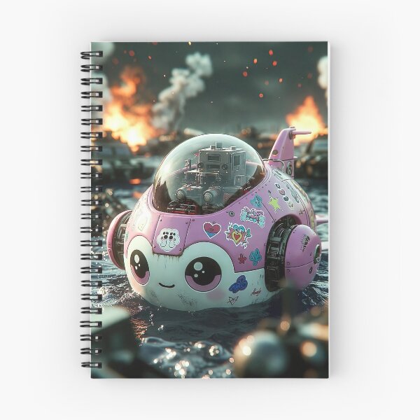 Item preview, Kawaii Warship Submarine – Pink Sticker Chaos (Warship Collection) designed and sold by NordseeSteel.