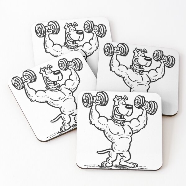Item preview, Strong Rottweiler Bodybuilder Gym Line Art designed and sold by Flying Doggo.