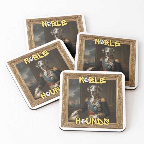 Item preview, Noble Hounds – Great Dane Admiral Vintage Military Portrait designed and sold by Smashed-Ferret.