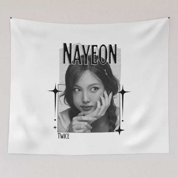 Item preview, TWICE Nayeon Kpop Girl Group B N W Collage Design K-music south korean Scrapbook Collage Cozy Y2K Vintage Design designed and sold by HELL0WBELLO.