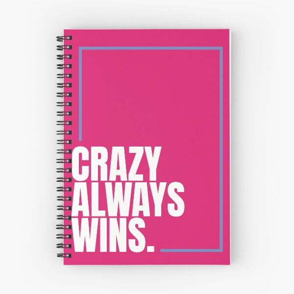 Item preview, Crazy Always Wins | Bold Typography Poster Print designed and sold by Pulau Kreasi.