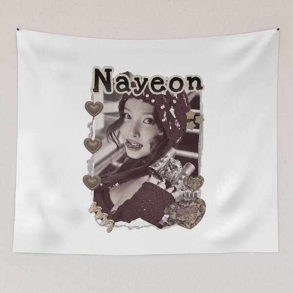 Item preview, TWICE Nayeon Kpop Girl Group Golden Collage Design K-music south korean Scrapbook Collage Cozy Y2K Vintage Design designed and sold by HELL0WBELLO.