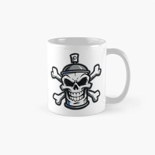 Artikelvorschau, Spraydosen-Skull mit Crossbones – Urban Graffiti Style entworfen und verkauft von drizzd.