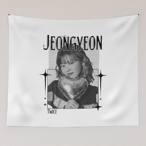 Item preview, TWICE Jeongyeon Kpop Girl Group B N W Collage Design K-music south korean Scrapbook Collage Cozy Y2K Vintage Design designed and sold by HELL0WBELLO.