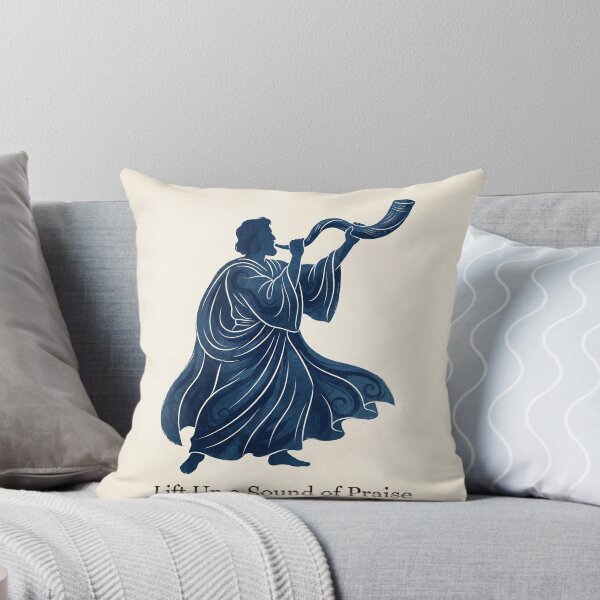 Item preview, Shofar Praise Poster – Jewish Christian Worship Art for Home Decor designed and sold by AbstractAuraArt.