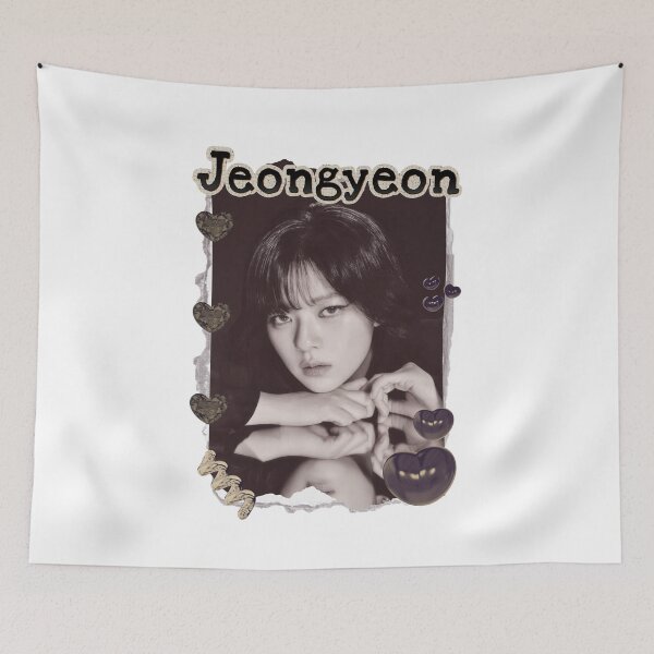 Item preview, TWICE Jeongyeon Kpop Girl Group Golden Collage Design K-music south korean Scrapbook Collage Cozy Y2K Vintage Design designed and sold by HELL0WBELLO.