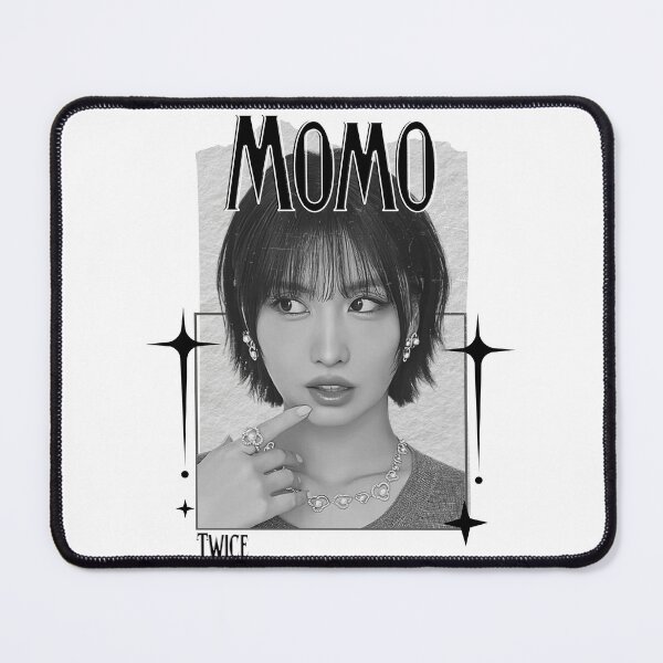 Aperçu de l'œuvre TWICE Momo Kpop Girl Group B N W Collage Design K-music south korean Scrapbook Collage Cosy Y2K Vintage Design créée et vendue par HELL0WBELLO.