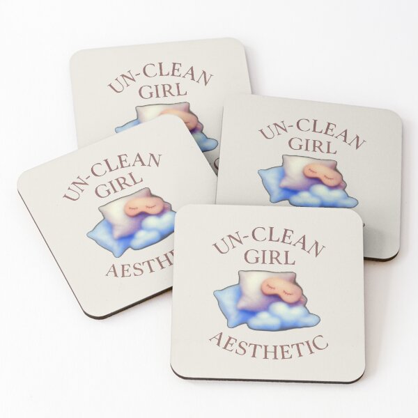 Item preview, Un-Clean Girl Aesthetic Pastel Pillow Cloudcore Sleep Mask Design designed and sold by SplashTastic.