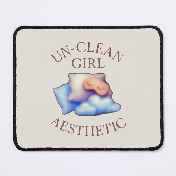 Item preview, Un-Clean Girl Aesthetic Pastel Pillow Cloudcore Sleep Mask Design designed and sold by SplashTastic.