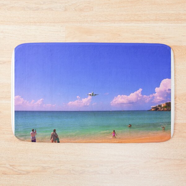 Item preview, An Airplane Landing over Maho Beach designed and sold by LisaWootenPhoto.