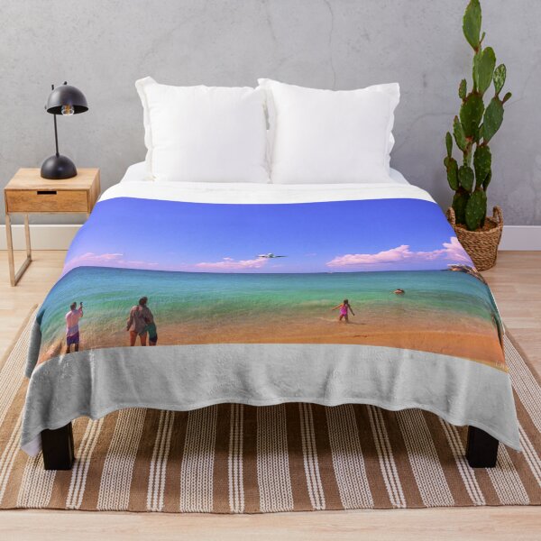 Item preview, An Airplane Landing over Maho Beach designed and sold by LisaWootenPhoto.